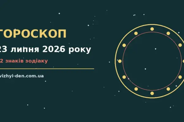 Гороскоп на 23 липня 2026 року: головні підказки дня для роботи, дому й кохання