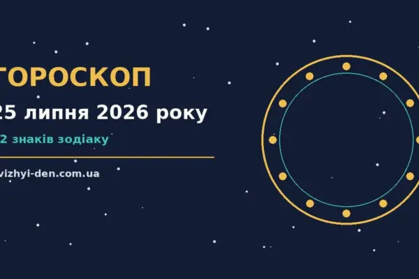 Гороскоп на 25 липня 2026 року: головні підказки дня для роботи, дому й кохання