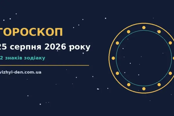 Гороскоп на 25 серпня 2026 року: головні підказки дня для роботи, дому й кохання