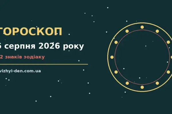 Гороскоп на 6 серпня 2026 року: головні підказки дня для роботи, дому й кохання