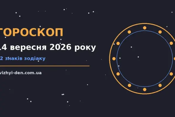 Гороскоп на 14 вересня 2026 року: головні підказки дня для роботи, дому й кохання