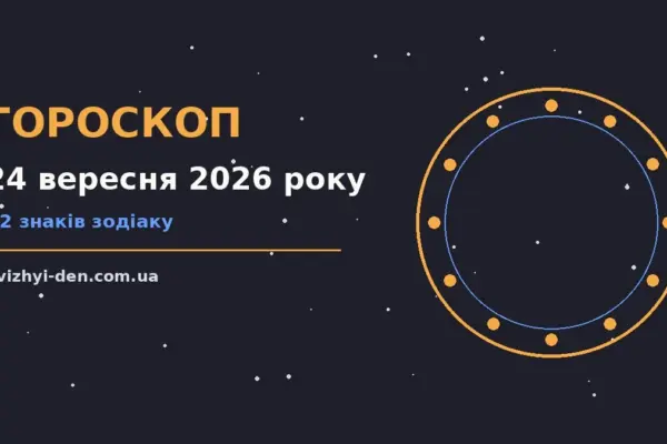 Гороскоп на 24 вересня 2026 року: головні підказки дня для роботи, дому й кохання
